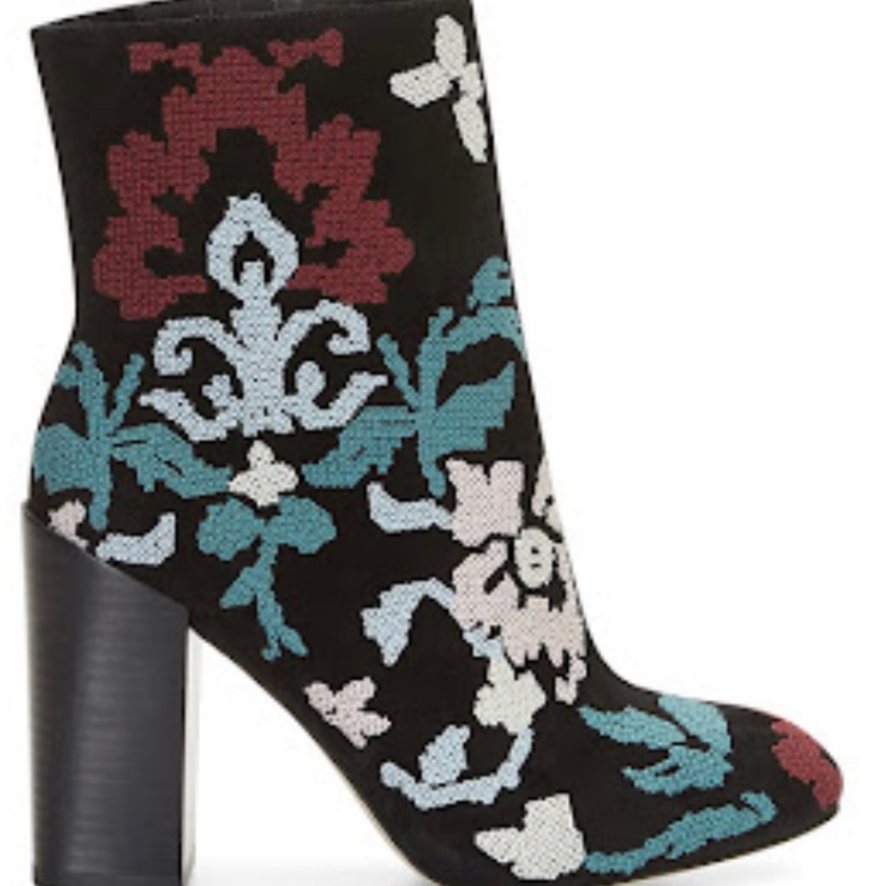 Rebecca Minkoff Bojana Embroidered Booties